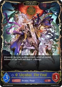 0. Lhynkal, The Fool (Evolved) - BP10: Gods of the Arcana - Shadowverse: Evolve card