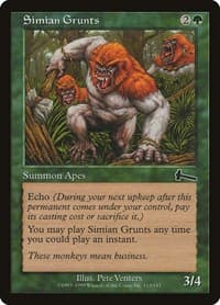 Simian Grunts - Urza's Legacy - Magic: The Gathering card