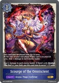 Scourge of the Omniscient - BP10: Gods of the Arcana - Shadowverse: Evolve card
