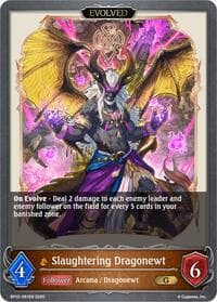 Slaughtering Dragonewt (Evolved) - BP10: Gods of the Arcana - Shadowverse: Evolve card
