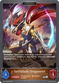 Swiftblade Dragonewt (Evolved) - BP10: Gods of the Arcana - Shadowverse: Evolve card