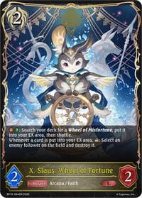 X. Slaus, Wheel of Fortune - BP10: Gods of the Arcana - Shadowverse: Evolve card