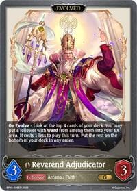Reverend Adjudicator (Evolved) - BP10: Gods of the Arcana - Shadowverse: Evolve card