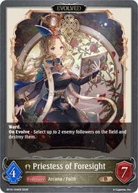 Priestess of Foresight (Evolved) - BP10: Gods of the Arcana - Shadowverse: Evolve card