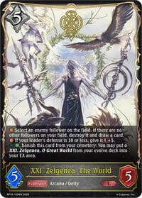 XXI. Zelgenea, The World - BP10: Gods of the Arcana - Shadowverse: Evolve card