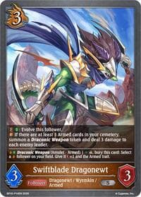 Swiftblade Dragonewt - P14 (Foil) - BP10: Gods of the Arcana - Shadowverse: Evolve card