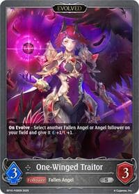 One-Winged Traitor (Evolved) - P26 (Foil) - BP10: Gods of the Arcana - Shadowverse: Evolve card