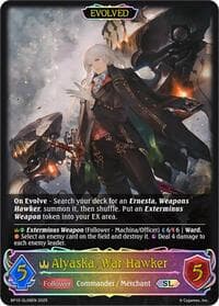 Alyaska, War Hawker (Evolved) (SL) - BP10: Gods of the Arcana - Shadowverse: Evolve card