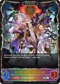 0. Lhynkal, The Fool (Evolved) (SL) - BP10: Gods of the Arcana - Shadowverse: Evolve card