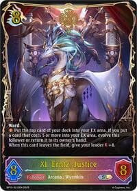 XI. Erntz, Justice (SL) - BP10: Gods of the Arcana - Shadowverse: Evolve card