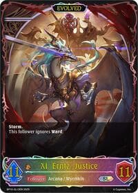 XI. Erntz, Justice (Evolved) (SL) - BP10: Gods of the Arcana - Shadowverse: Evolve card