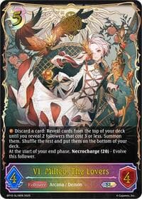 VI. Milteo, The Lovers (SL) - BP10: Gods of the Arcana - Shadowverse: Evolve card