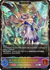 VIII. Sofina, Strength (Evolved) (SL) - BP10: Gods of the Arcana - Shadowverse: Evolve card