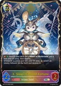 X. Slaus, Wheel of Fortune (SL) - BP10: Gods of the Arcana - Shadowverse: Evolve card