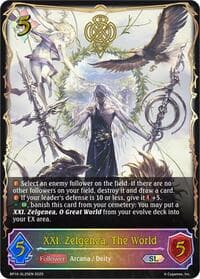 XXI. Zelgenea, The World (SL) - BP10: Gods of the Arcana - Shadowverse: Evolve card