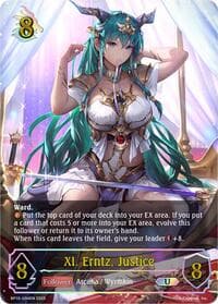 XI. Erntz, Justice (U) - BP10: Gods of the Arcana - Shadowverse: Evolve card