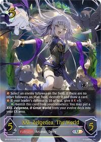XXI. Zelgenea, The World (U) - BP10: Gods of the Arcana - Shadowverse: Evolve card