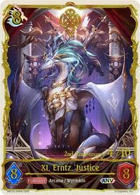 XI. Erntz, Justice (ANV) - BP10: Gods of the Arcana - Shadowverse: Evolve card