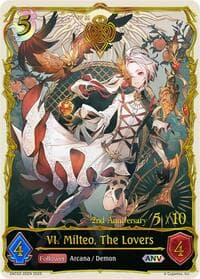 VI. Milteo, The Lovers (ANV) - BP10: Gods of the Arcana - Shadowverse: Evolve card