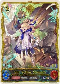 VIII. Sofina, Strength (ANV) - BP10: Gods of the Arcana - Shadowverse: Evolve card