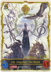 XXI. Zelgenea, The World (ANV) - BP10: Gods of the Arcana - Shadowverse: Evolve card