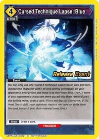Cursed Technique Lapse: Blue - UEX02BT: Jujutsu Kaisen Vol.2 Release Event Cards - Union Arena card