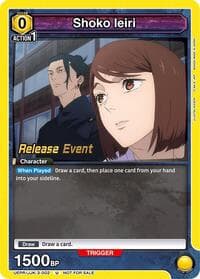 Shoko Ieiri (002) - UEX02BT: Jujutsu Kaisen Vol.2 Release Event Cards - Union Arena card