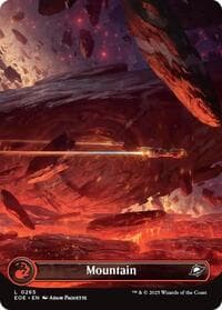 Mountain (0265) (Borderless) - Edge of Eternities - Magic: The Gathering card
