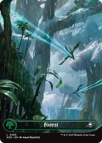 Forest (0266) (Borderless) - Edge of Eternities - Magic: The Gathering card