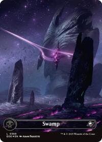 Swamp (0369) (Borderless) (Galaxy Foil) - Edge of Eternities - Magic: The Gathering card