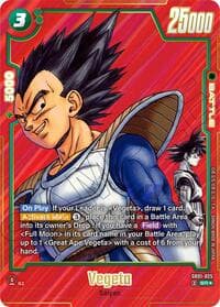 Vegeta - SB01-025 (Alternate Art) - Manga Booster 01 - Dragon Ball Super: Fusion World card