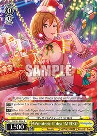 Wonderful Idea! MEIKO - HATSUNE MIKU: COLORFUL STAGE! - Weiss Schwarz card