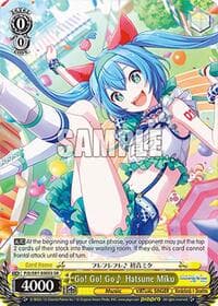 Go! Go! Go~ Hatsune Miku (SR) - HATSUNE MIKU: COLORFUL STAGE! - Weiss Schwarz card