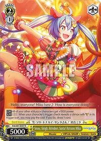 Snow, Sleigh, Reindeer, Santa! Hatsune Miku - HATSUNE MIKU: COLORFUL STAGE! - Weiss Schwarz card