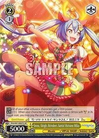Snow, Sleigh, Reindeer, Santa! Hatsune Miku (SR) - HATSUNE MIKU: COLORFUL STAGE! - Weiss Schwarz card