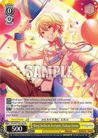 Bring Smiles to Everyone, Tsukasa Tenma (SR) - HATSUNE MIKU: COLORFUL STAGE! - Weiss Schwarz card