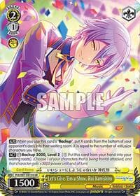 Let's Give 'Em a Show, Rui Kamishiro (SR) - HATSUNE MIKU: COLORFUL STAGE! - Weiss Schwarz card