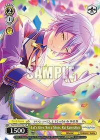 Let's Give 'Em a Show, Rui Kamishiro (VR) - HATSUNE MIKU: COLORFUL STAGE! - Weiss Schwarz card