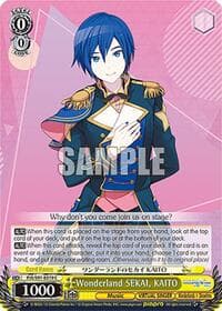 Wonderland SEKAI, KAITO - HATSUNE MIKU: COLORFUL STAGE! - Weiss Schwarz card