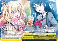 100 Things I Want to Do - HATSUNE MIKU: COLORFUL STAGE! - Weiss Schwarz card