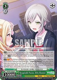 Recognizable Passion, Shiho Hinomori - HATSUNE MIKU: COLORFUL STAGE! - Weiss Schwarz card