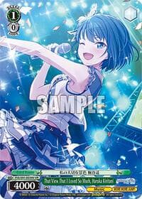That View That I Loved So Much, Haruka Kiritani (VR) - HATSUNE MIKU: COLORFUL STAGE! - Weiss Schwarz card