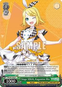 Stage SEKAI, Kagamine Rin - HATSUNE MIKU: COLORFUL STAGE! - Weiss Schwarz card