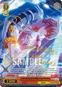 Because We're Partners, Akito Shinonome (SSP) - HATSUNE MIKU: COLORFUL STAGE! - Weiss Schwarz card