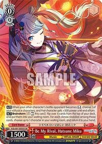 Be My Rival, Hatsune Miku (SR) - HATSUNE MIKU: COLORFUL STAGE! - Weiss Schwarz card