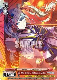 Be My Rival, Hatsune Miku (VR) - HATSUNE MIKU: COLORFUL STAGE! - Weiss Schwarz card