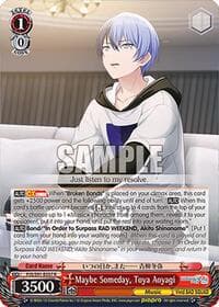Maybe Someday, Toya Aoyagi - HATSUNE MIKU: COLORFUL STAGE! - Weiss Schwarz card