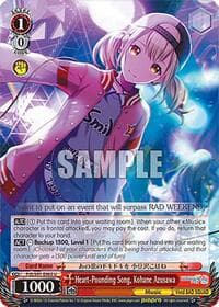 Heart-Pounding Song, Kohane Azusawa - HATSUNE MIKU: COLORFUL STAGE! - Weiss Schwarz card