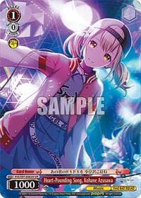 Heart-Pounding Song, Kohane Azusawa (VR) - HATSUNE MIKU: COLORFUL STAGE! - Weiss Schwarz card