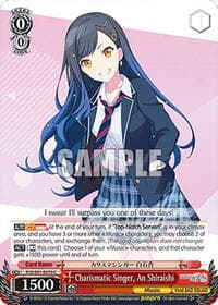 Charismatic Singer, An Shiraishi - HATSUNE MIKU: COLORFUL STAGE! - Weiss Schwarz card